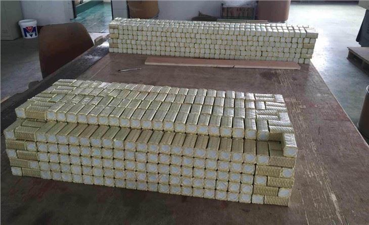 Zinc Wiping Fiberglass Reinfored Aramid Packing Coated PTFE Wire Wiping Pads